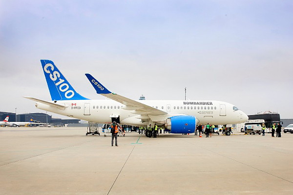 L'avion CS100 dédié au programme d'évaluation d'itinéraires