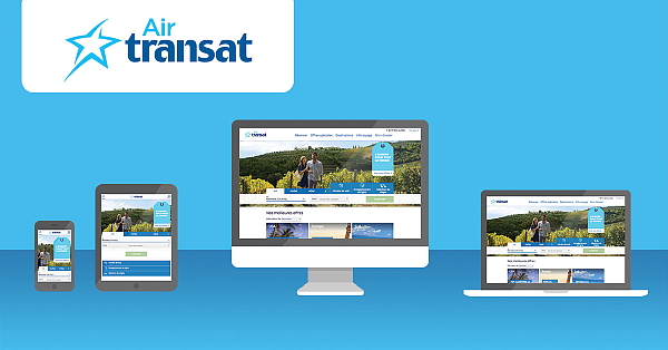 Air Transat dévoile le nouveau design de son site Web